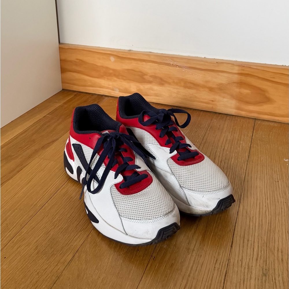 Fila Men's Sneakers - Red, White, and Black